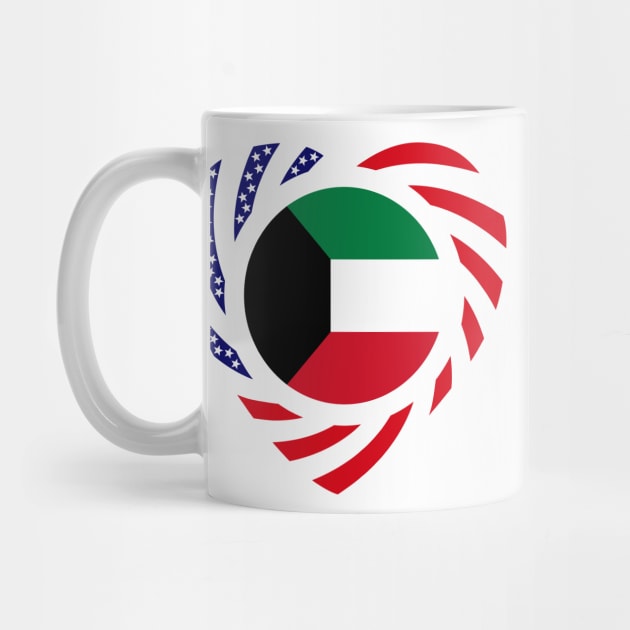 Kuwaiti Multinational Patriot Flag Series (Heart) by Village Values